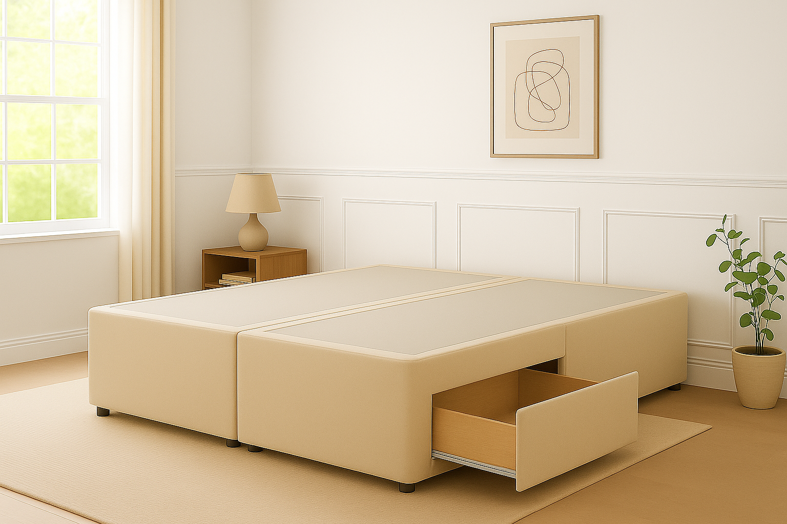 NanoSleep Original Divan Base 2 Drawers